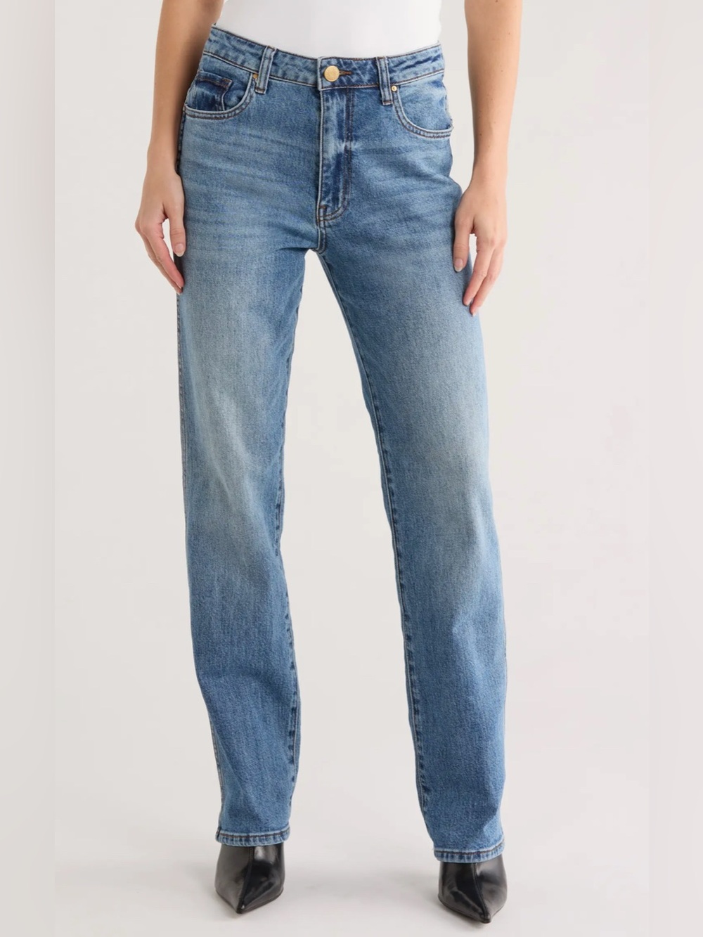 Kut from the kloth Melissa High Waist Relaxed Straight Leg Jeans size 10 NWT